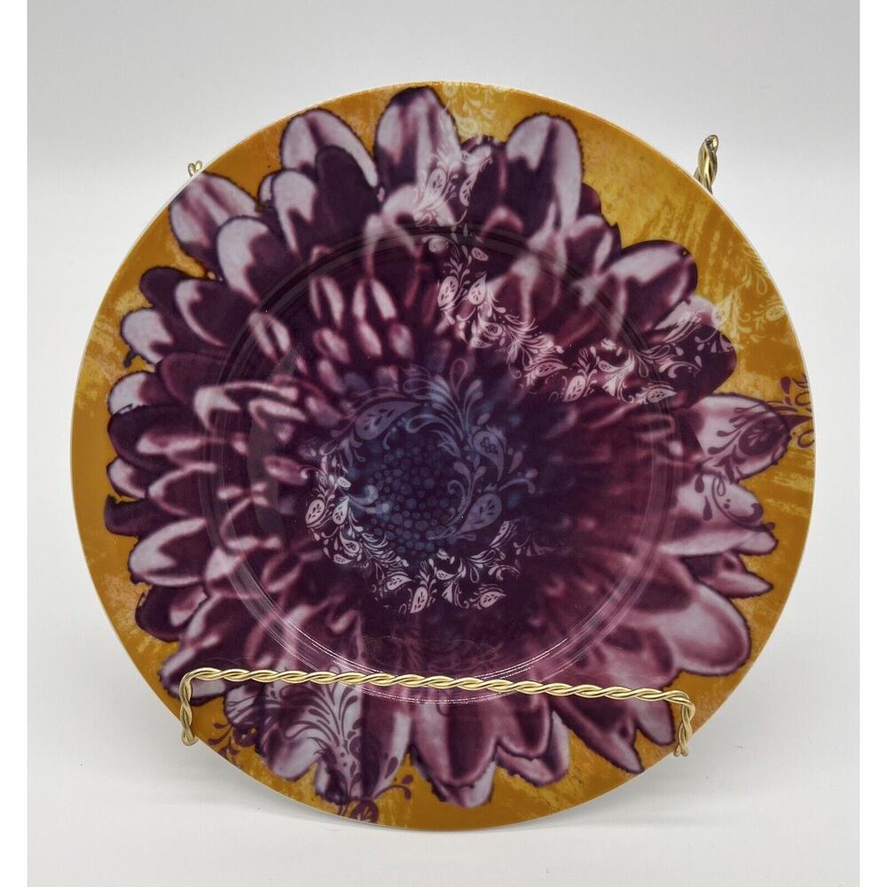 Waechtersbach Floral Accent Plate 8” Germany Mum